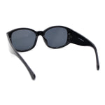 Mod Fashion Womens Thick Temple Plastic Rectangle Sunglasses