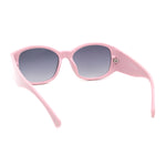 Mod Fashion Womens Thick Temple Plastic Rectangle Sunglasses