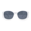 Mod Fashion Womens Thick Temple Plastic Rectangle Sunglasses