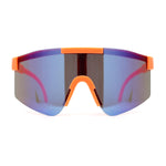 Boys Kids Rimless Color Mirror Neon Wrap Curved Sport Sunglasses