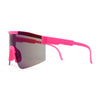 Boys Kids Rimless Color Mirror Neon Wrap Curved Sport Sunglasses