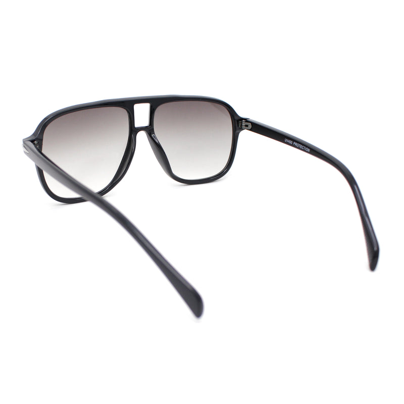 Mens Gentlemanly Retro Curved Top Plastic Racer Plastic Sunglasses