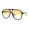 Mens Gentlemanly Retro Curved Top Plastic Racer Plastic Sunglasses