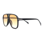 Mens Gentlemanly Retro Curved Top Plastic Racer Plastic Sunglasses