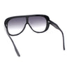 Womens Oversized Shield Flat Top Racer Plastic Retro Sunglasses