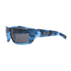 Polarized Xloop Camo Print Wrap Biker Style Sport Plastic Sunglasses