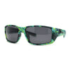 Polarized Xloop Camo Print Wrap Biker Style Sport Plastic Sunglasses