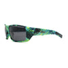 Polarized Xloop Camo Print Wrap Biker Style Sport Plastic Sunglasses