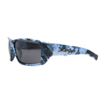 Polarized Xloop Camo Print Wrap Biker Style Sport Plastic Sunglasses