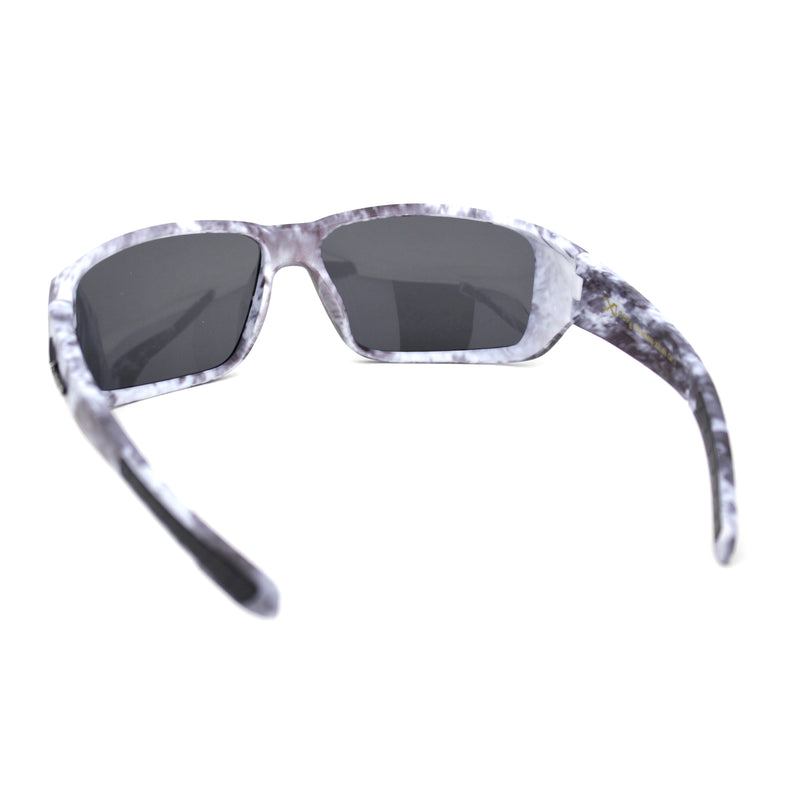 Polarized Xloop Camo Print Wrap Biker Style Sport Plastic Sunglasses