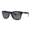 Polarized Hipster Horn Rim Mens Rectangular Retro Sunglasses