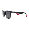 Polarized Hipster Horn Rim Mens Rectangular Retro Sunglasses