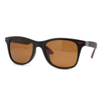 Polarized Hipster Horn Rim Mens Rectangular Retro Sunglasses