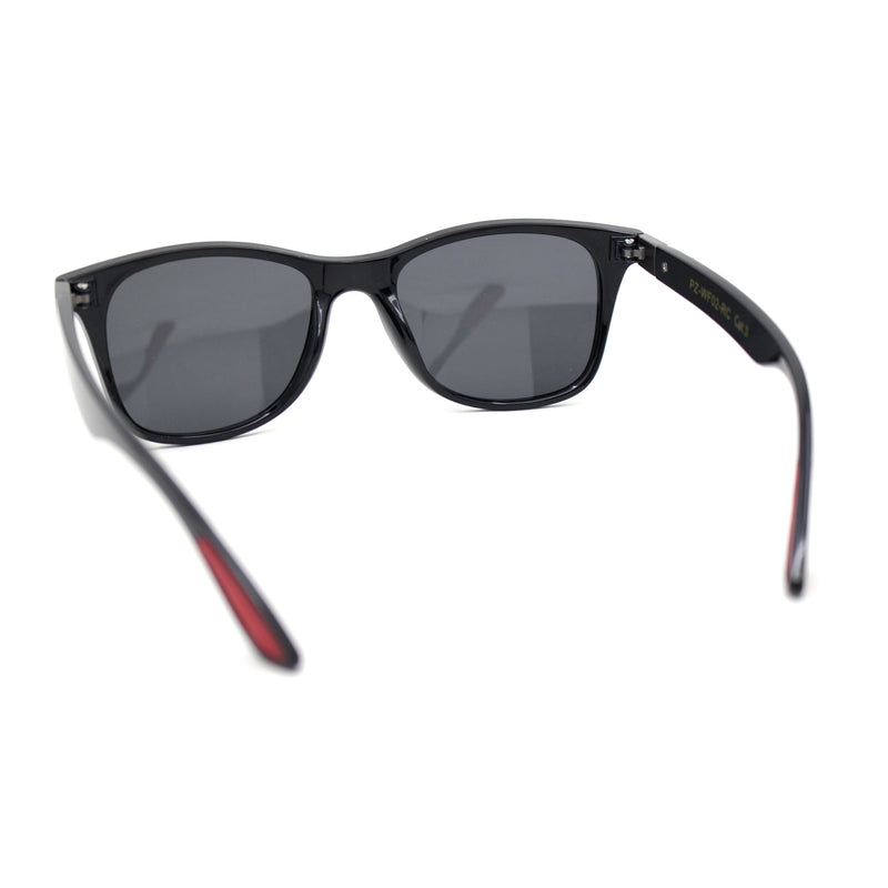 Polarized Hipster Horn Rim Mens Rectangular Retro Sunglasses