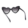 Womens Retro Cat Eye Plastic Inset Lens Iconic Sunglasses