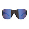 Mens Retro Color Mirror Shield Wrap Futuristic Sport Sunglasses