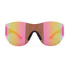 Mens Retro Color Mirror Shield Wrap Futuristic Sport Sunglasses