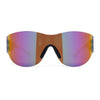 Mens Retro Color Mirror Shield Wrap Futuristic Sport Sunglasses