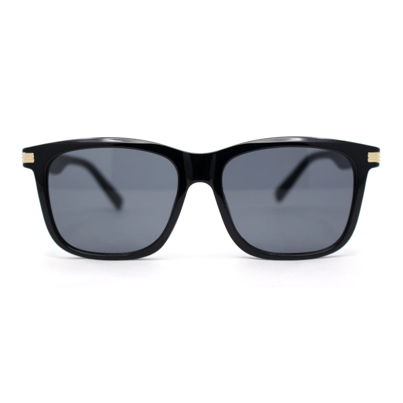 Hipster Boyfriend Jewel Buckle Hinge Elegant Horn Rim Sunglasses