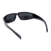 Swanky Trend 90s Wrap Around Sport Plastic Rectangular Sunglasses