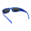 Swanky Trend 90s Wrap Around Sport Plastic Rectangular Sunglasses