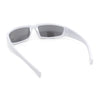 Swanky Trend 90s Wrap Around Sport Plastic Rectangular Sunglasses