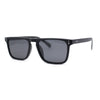 Polarized Hipster Flat Top Keyhole Rectangular Horn Rim Plastic Sunglasses