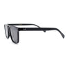 Polarized Hipster Flat Top Keyhole Rectangular Horn Rim Plastic Sunglasses