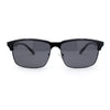 Polarized Hipster Narrow Rectangle Half Horn Rim Fashion Sunglasses