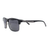 Polarized Hipster Narrow Rectangle Half Horn Rim Fashion Sunglasses