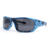 Xloop Polarized Mens Smoke Camouflage Wrap Plastic Sport Sunglasses