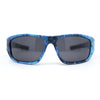 Xloop Polarized Mens Smoke Camouflage Wrap Plastic Sport Sunglasses
