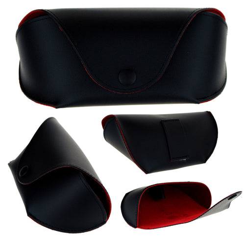 SA106 Mens Belt Holder Semi Hard Sunglasses Case Black