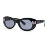 Girls Child Size Butterfly Deco Oval Mod Cat Eye Plastic Sunglasses