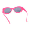 Girls Child Size Butterfly Deco Oval Mod Cat Eye Plastic Sunglasses