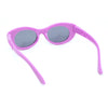 Girls Child Size Butterfly Deco Oval Mod Cat Eye Plastic Sunglasses