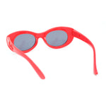 Girls Child Size Butterfly Deco Oval Mod Cat Eye Plastic Sunglasses