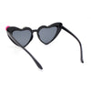 Girls Child Size Flower Girl Beads Cat Eye Heart Shape Plastic Sunglasses