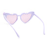 Girls Child Size Flower Girl Beads Cat Eye Heart Shape Plastic Sunglasses