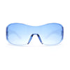 Kids Size Glitter Arm Wrap Shield Racer Rimless Plastic Sunglasses