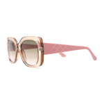 Girls Kids Size Chic Mod Elegant Rectangle Embossed Arm Sunglasses