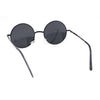 Iconic Hippie Musician 70s Round Circle Lens Metal Rim Sunglasses