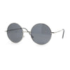 Iconic Hippie Musician 70s Round Circle Lens Metal Rim Sunglasses