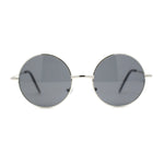 Iconic Hippie Musician 70s Round Circle Lens Metal Rim Sunglasses