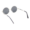 Iconic Hippie Musician 70s Round Circle Lens Metal Rim Sunglasses