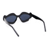 Womens Unique Nouveau Groovy Haze Cat Eye Plastic Sunglasses