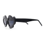 Womens Unique Nouveau Groovy Haze Cat Eye Plastic Sunglasses