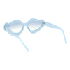 Womens Unique Nouveau Groovy Haze Cat Eye Plastic Sunglasses