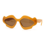 Womens Unique Nouveau Groovy Haze Cat Eye Plastic Sunglasses