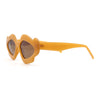 Womens Unique Nouveau Groovy Haze Cat Eye Plastic Sunglasses